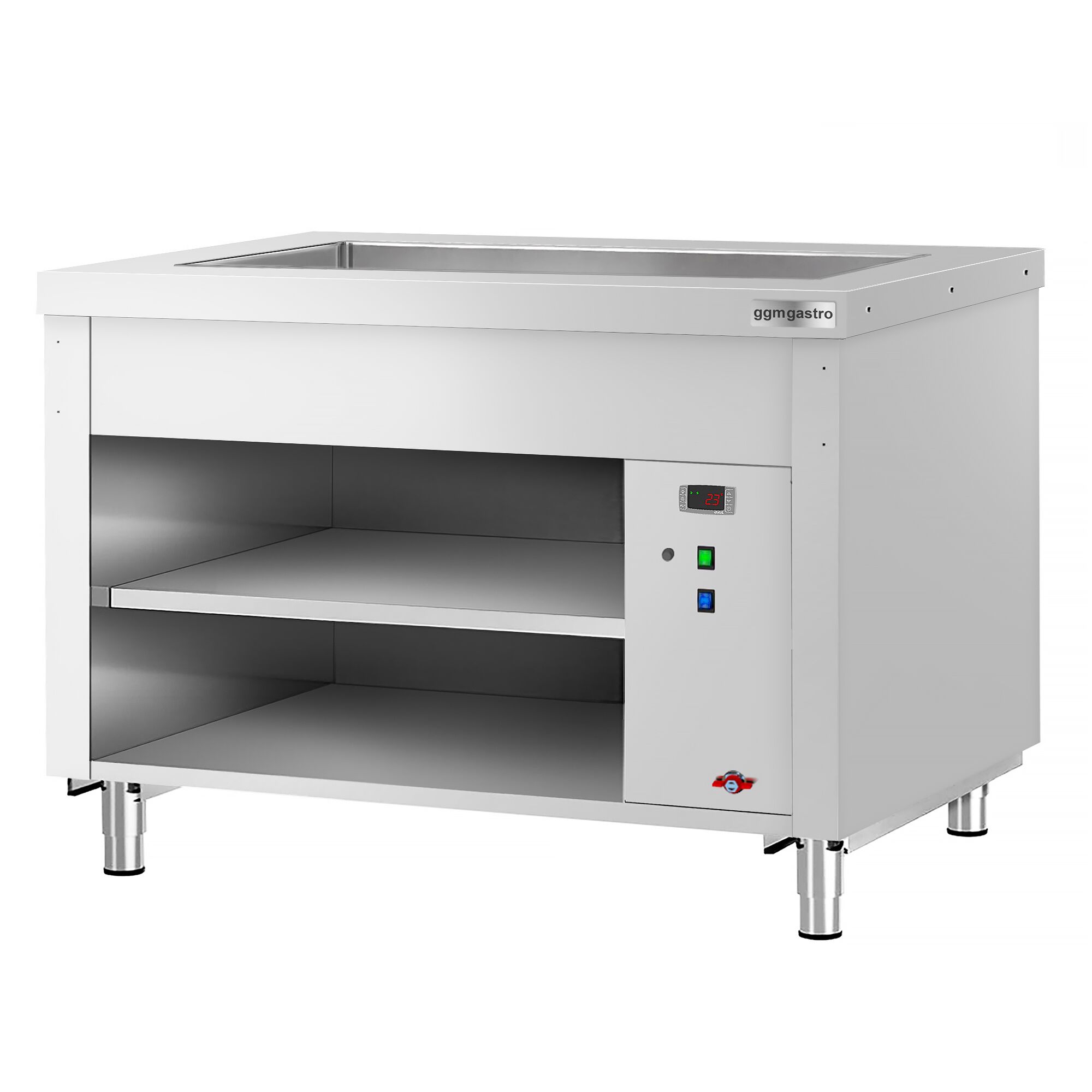Buffet chaud KOPENHAGEN - 1240mm - avec bain-marie - pour 3x GN 1/1