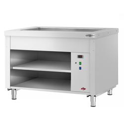 Buffé KOPENHAGEN – 1240 mm – med bain-marie – för 3x GN 1/1 – Rostfritt stål
