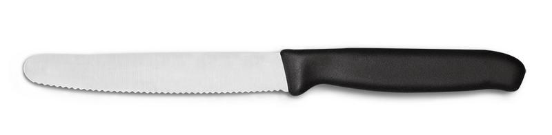 Tomatenmes - Lemmet: 110mm - gekarteld - RVS