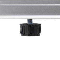 GASTRO-COOL | Minibar koelkast - 430mm - 62 liter - met 1 glazen deur - Zilver