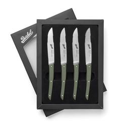(4 pezzi) BERKEL | Coltello da bistecca - Verde oliva - Lama: 110mm