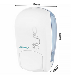 AIR-WOLF | WC brilreiniger met drukknop - 1000ml - ABS kunststof - Wit