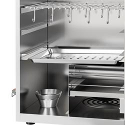 Compact Fumoir électrique professionnel - Commande électronique - avec 4 grilles - 500x450mm