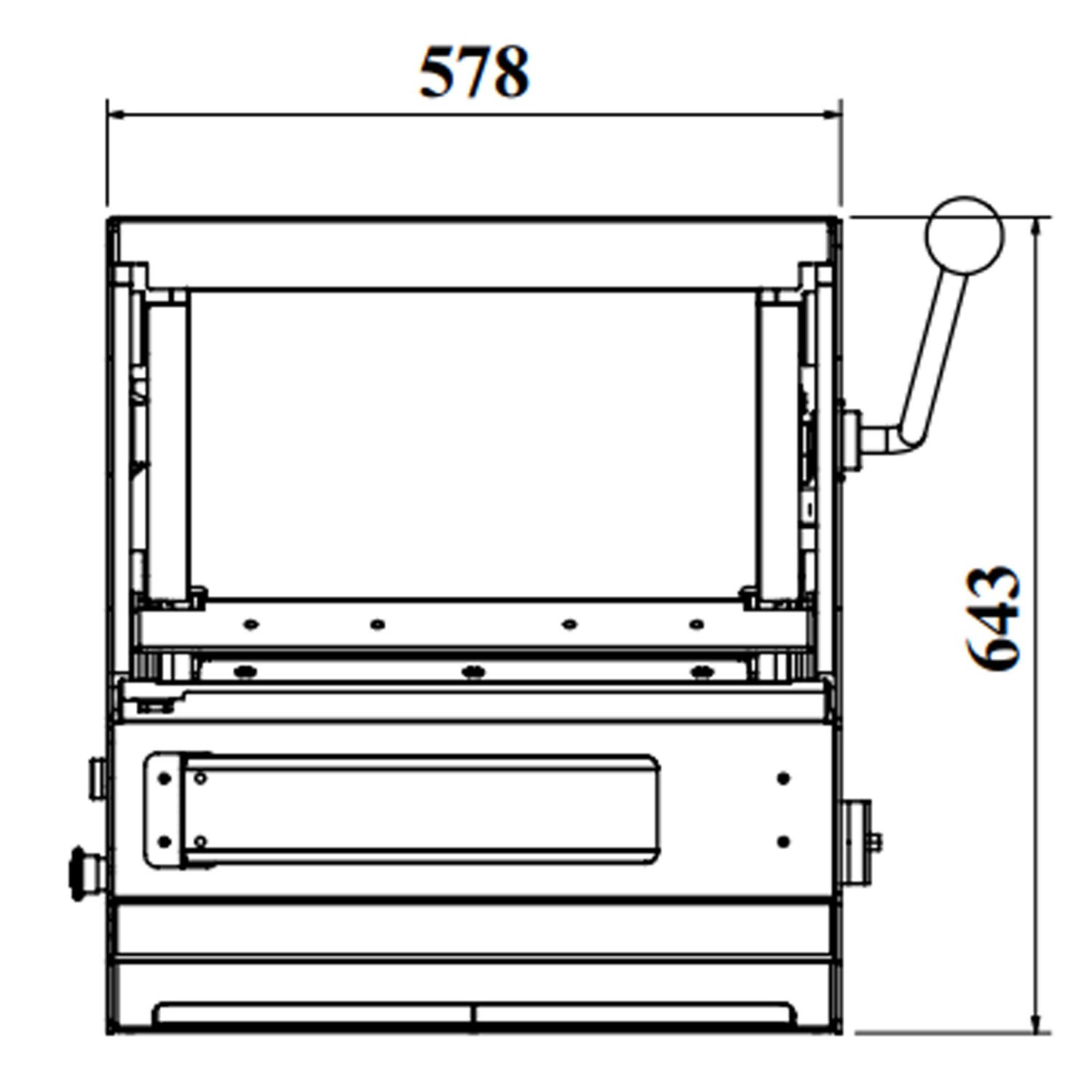 Brödskärare - bordsmodell - Skivtjocklek 10 mm - 370 W - 500 skivor/h
