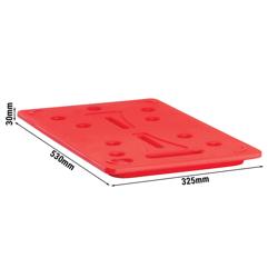 CAMBRO | CAMWARMER - Piastra di riscaldamento adatta a tutti i CAM GOBOXEN® GN 1/1 - Rosso