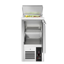 Commercial Saladette Prep Station PREMIUM – 1 Door – GN 1/1 Pan Well – 450×700 mm – +2 to +8 °C