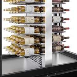 Panorama-Weinkühlschrank - 1 Klimazone - 120 Liter - max. 104 Flaschen