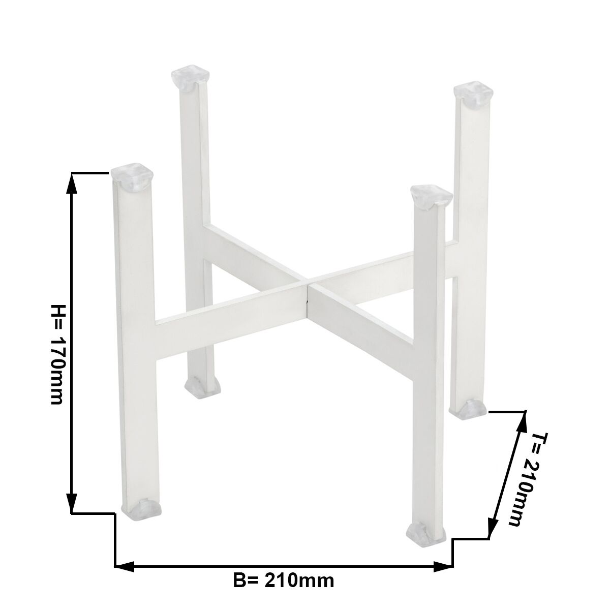 Présentoir de Buffet - Hauteur : 170 mm - Blanc - Adapté aux Plats & Assiettes à partir de 210 mm