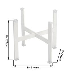 Présentoir de Buffet - Hauteur : 170 mm - Blanc - Adapté aux Plats & Assiettes à partir de 210 mm