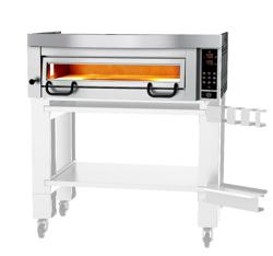 Električna peć za pizzu Profesionalna - 1130x1270 mm - 4 x 34 cm - za Ø 34 cm pizzu - do 450 °C - Zaslon osjetljiv na dodir (touch) - uklj. kuhinjska napa
