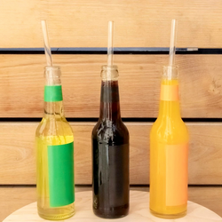(50 pieces) Glass drinking straws - 30 cm - straight