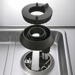 Комбінована варильна поверхня (газова плита) -  суцільна поверхня та 2 конфорки - 17,5 кВт