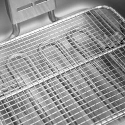 Fritadeira eléctrica dupla - 600mm - 8+8 litros - 6,5 kW - com torneira de escoamento