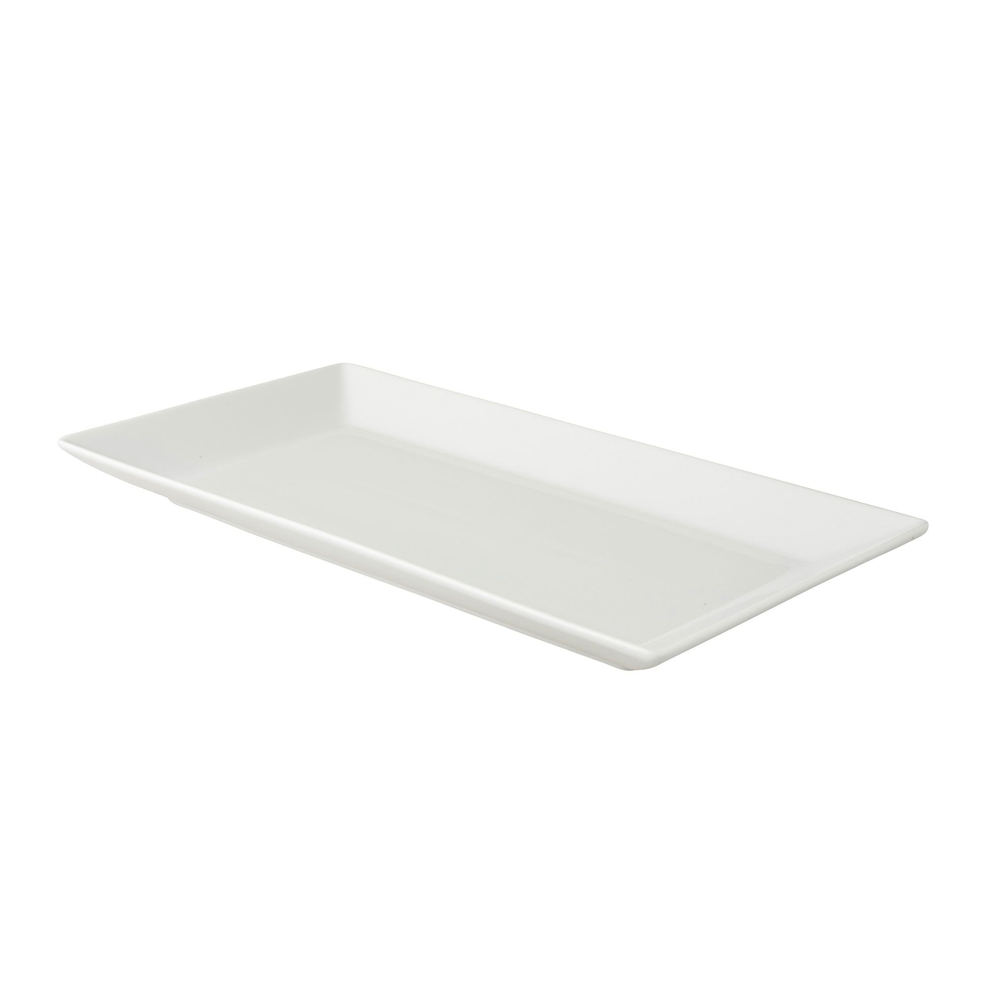 (6 pcs) WHITE DELIGHT - Assiette à steak - 285x150mm - Blanc