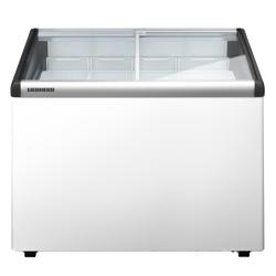 LIEBHERR commercial chest freezer - 196 litres - with sliding glass lid - white