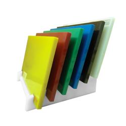 Mensola portataglieri in polietilene - 520x330x180mm - Bianco - per 6 taglieri da 40mm