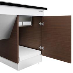 Refrigerated Buffet Display DUBLIN - 1600mm - with Refrigerated Frost Top + Flat Glass Sneeze Guard - on Castors