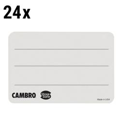 (24 pezzi) CAMBRO | StoreSafe® Etichette rotative - non marcate - 250 etichette per rotolo