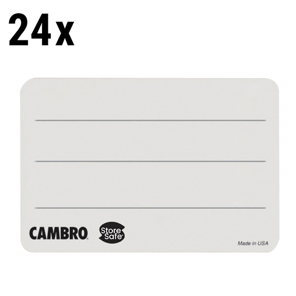 (24 шт.) CAMBRO | Ротационные этикетки StoreSafe® - 250 этикеток в рулоне