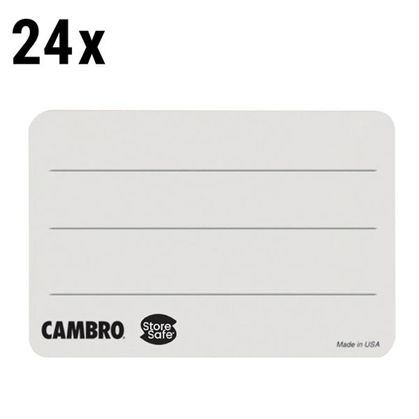(24 pièces) CAMBRO | StoreSafe® Étiquettes rotatives - sans inscription - 250 étiquettes par rouleau
