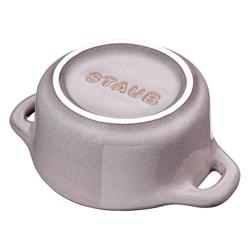 STAUB | CERAMIQUE - Mini Kookpot - Ø 100mm - Rond - Keramiek - Antiek grijs