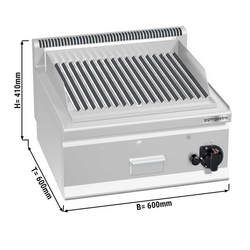 Gas lava stone grill - 8 kW