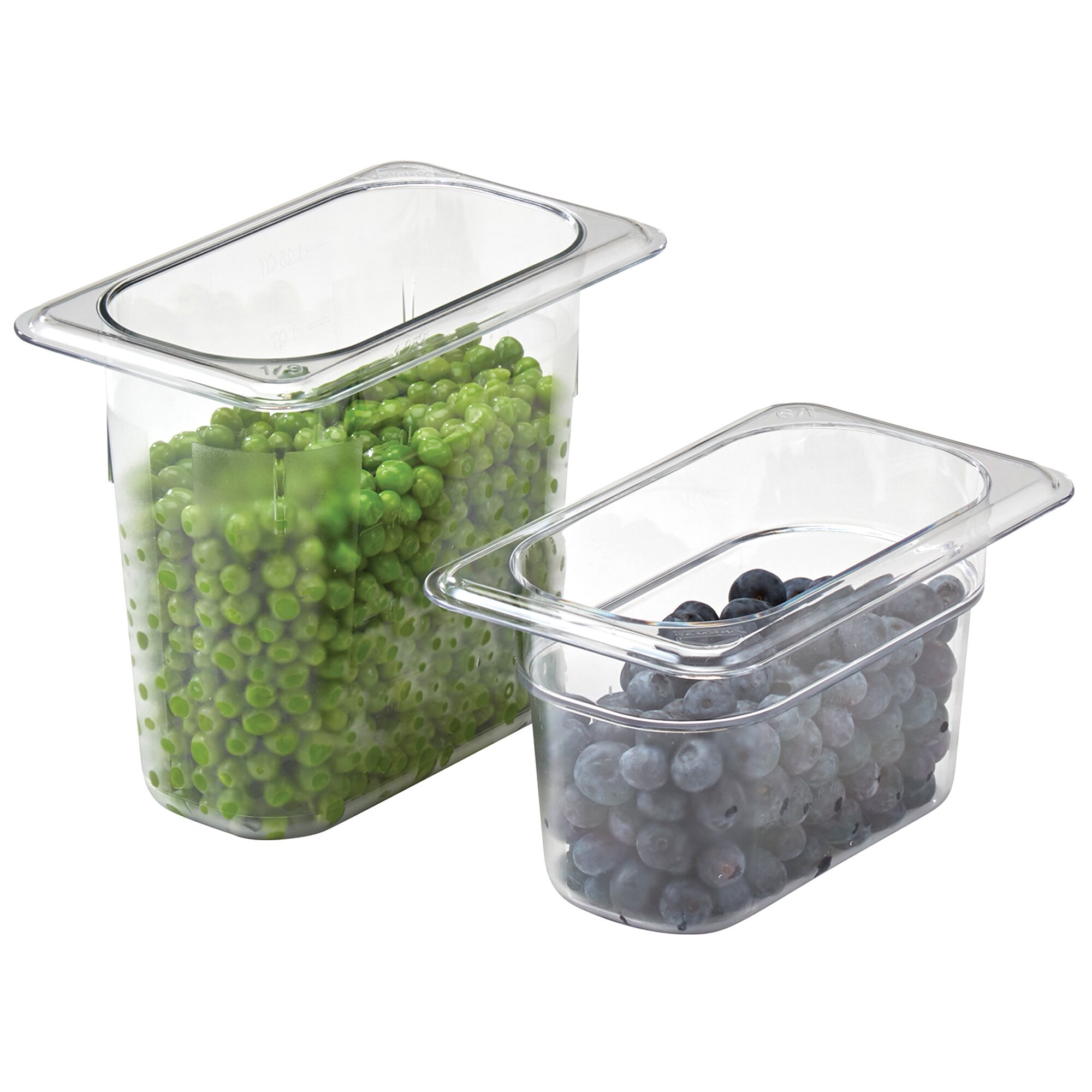 (6 pièces) CAMBRO | Camview® - Bac GN 1/9 en copolymère - Transparent - Hauteur : 100 mm - Sans BPA