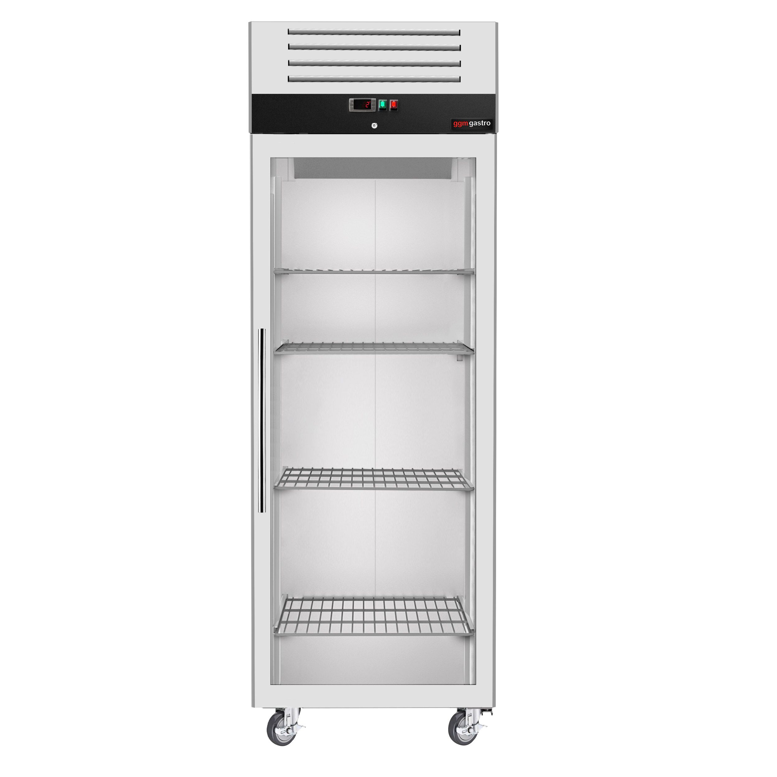 Armoire réfrigérée positive en acier inoxydable ECO – GN 2/1 – 700 litres – avec 1 porte vitrée