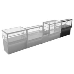 Warm buffet TORONTO - 1800mm - zwart front - met warmhoudplaat