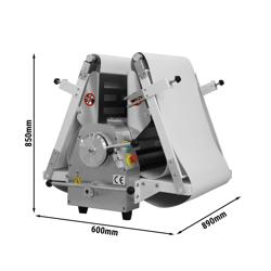 Bakkerij deeguitrolmachine - Tafelmodel - 400 Watt - 2000 mm transportband