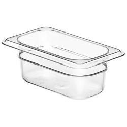 (6 stuks) CAMBRO | CAMWEAR® - Polycarbonaat Gastronormbak 1/9 - Helder - Hoogte: 65mm
