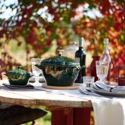 STAUB | CERAMIQUE - Cocotte - Forma de alcachofa - Ø 130mm - Cerámica - Verde albahaca