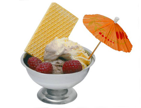 Bol de helado helado y fruta de Inox. - Ø 9 cm