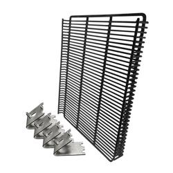 Destek Izgarası - Plastikleştirilmiş - 588x526mm - Kalınlık: 20mm - Siyah - dahil: 4 Kelepçe - için: GKS908N-B & GKS908NK-B