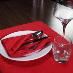 (10 pcs) Damask Napkin Vienna - 50x50cm - Fire Red