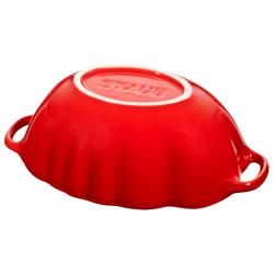 STAUB | CERAMIQUE – Cocotte żeliwna – kształt pomidora – średnica 160 mm – ceramika – kolor wiśniowy