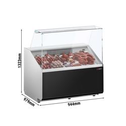 Koelvitrine - 1000mm - Zwart voorpaneel