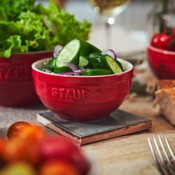 STAUB| Ceramic Bowl – Cherry Red - Ø 140 mm - Antique Glaze - For Dressings & Serving