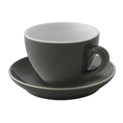(6 db) COLORS - Cappuccino csészealj - Ø 14 cm - porcelán - Szürke