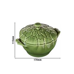 STAUB | CERAMIQUE - Cocotte - Forme Artichaut - Ø 130mm - Céramique - Vert Basilic	
