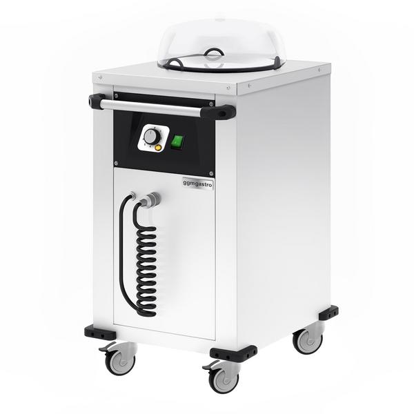Aquecedor de pratos profissional - aquecido - 1kW - com rodízios - 50 pratos - Ø29cm