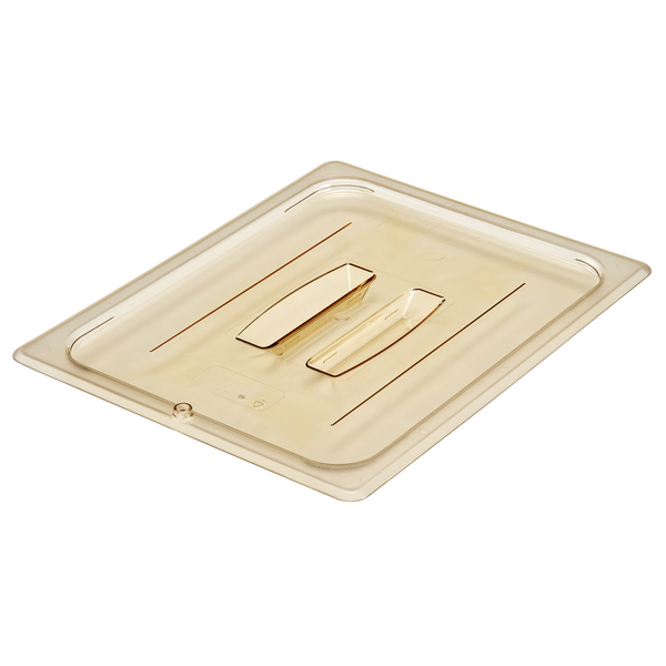 (6 шт.) CAMBRO | H-PAN™ Жаропрочные плоские крышки GN 1/2 - с ручкой - янтарь