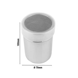 (6 szt.) Dyspenser do przypraw - drobne otwory - Aluminium - Ø 70mm - Wysokość:100mm