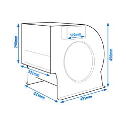 Radialventilator 3200 m³ pro Std. - für Airboxen
