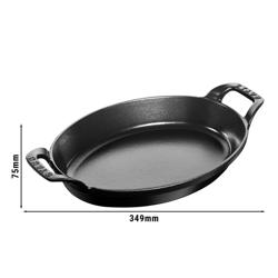 STAUB | SPECIALITIES - Bakvorm - ovaal - 280mm - Gietijzer - Zwart