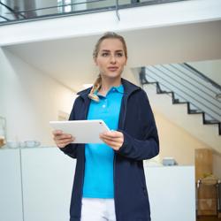 KARLOWSKY | Giacca in pile da lavoro da donna Warm-Up - Navy - Taglia: XS