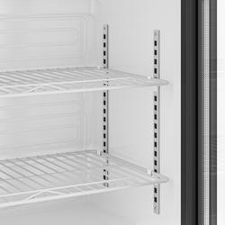 Commercial Back Bar Cooler - 1350mm - 320L - with 3 glass hinged doors - Black - For UK