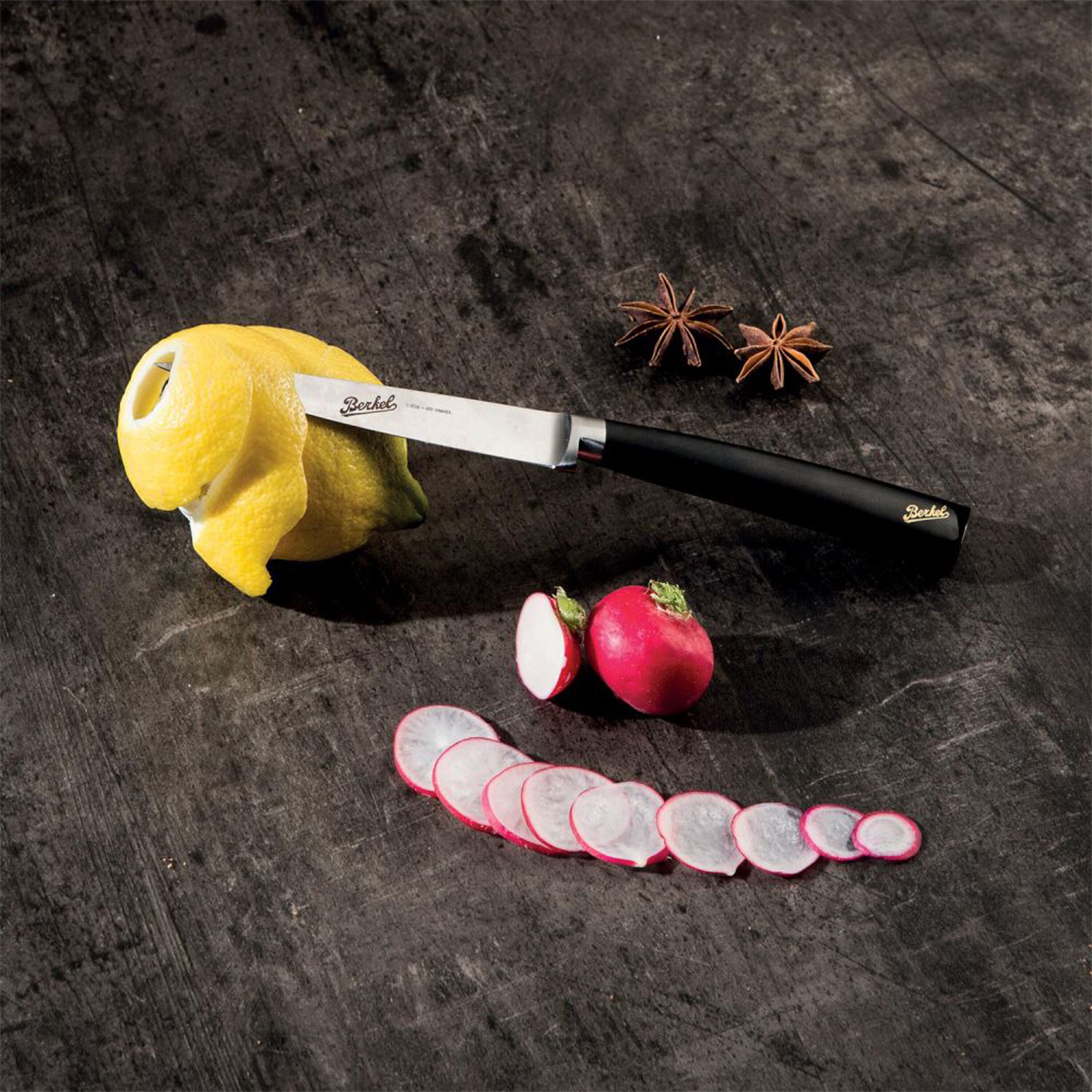 BERKEL | ELEGANCE - Couteau à éplucher - Courbé - Lame : 70mm