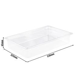Conteneur GN 1/1 en polypropylène - opaque - Hauteur : 65mm