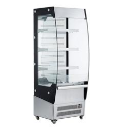 Vitrine murale réfrigérée - Libre-service - 700mm - 420L - avec 3 étagères - avec rideau de nuit